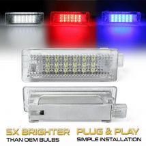 2x LED Door Courtesy Interior Footwell Light Luggage Trunk Glove Box Lamps For BMW M4 F32 F33 F36 F22 F23 F45 F46 F87 M2 F82 F83