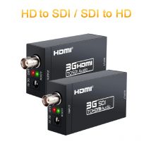 1080P 3G HD zu SDI BNC Konverter + SDI zu HDMI Konverter HDMI SDI/BNC Extender Über einzelne 100 m/328 Fuß Koaxialkabel