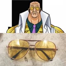 Navy Admiral Borsalino Cosplay Brille Kprusoian Kizaru Gelber Affe Sonnenbrille Anime Auge Glas Halloween Kostüm Zubehör
