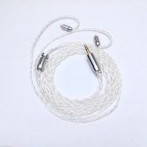 Xinhs 4-adriges Upgrade-Kabel für Kopfhörer aus reinem Silber mit symmetrischem Kabel 2.5/3.5/4,4mm Stecker mit mmcx/2pin/qdc/tfz für Zinn-Headsets