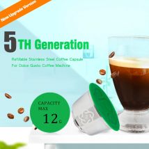 Icafilas kaffee kapsel für dolce gusto mini me wieder verwendbare kaffee kapsel piccolo xs pods edelstahl crema filter