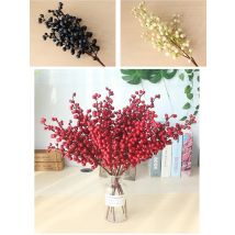 Berry Artificial Flower Fake Red Berries Christmas Flower New Year's Decor Tree Artificial Berry Christmas Decoration For Home