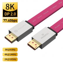 Moshou DisplayPort 2.0 Kabel 8K 4K HDR 60Hz 144Hz 165Hz Display Port Adapter für Video PC Laptop TV DP 2.0 1,4 DP auf DP Kabel