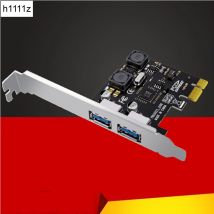 Adattatore PCI Express USB 3.0 PCI e a 2 porte Scheda adattatore di espansione USB 3 Convertitore controller USB3 PCIe PCI-e x1 per PC desktop