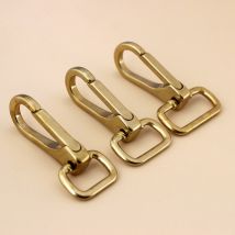 1 piece Solid messing snap haken swivel eye push tor trigger schließe für Leder Handwerk tasche strap gürtel gurtband pet hund leine clip