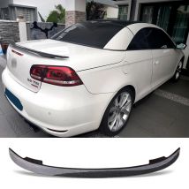 Trunk Spoiler For Volkswagen EOS 2008 - 2015 Type MT Carbon Surface Car Rear Trunk Wing ABS material Refit Accessories