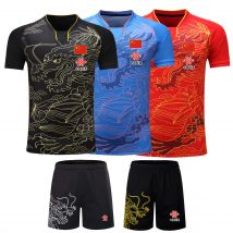 Sport CHINA Dragon Tischtennis Trikots Shorts Männer Frauen Kind Kinder Tischtennis Trikot Tischtennis Shirt Sets Sport Fußball Shirt