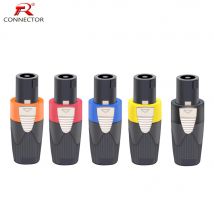 8 Stück 4-poliger Stecker Audio-Leistungsverstärker Lautsprecherkabel Anschlüsse NL4FX Speakon-Stecker