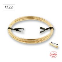 One Meter Half Hard/Dead Soft 14K Gold Filled Beading Wire Metel Thread 14K Gold Wire for Gold Jewelry Making Earring DIY