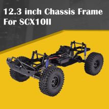 12,3 Zoll Chassis Rahmen Radstand montiert DIY Spielzeug für 1/10 SCX10II 90046 90047 Fernbedienung