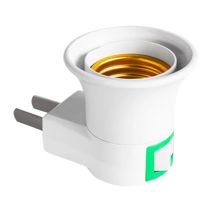 E27 LED Light Male Sochet Base Type To AC Power 220V EU Plug Lamp Holder Bulb Adapter Converter With ON OFF Button Switch