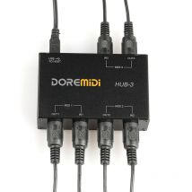 DOREMiDi HUB-3 MIDI Tastatur Adapter USB Power Converter Kabel MIDI Host 33 Interface Box Controller