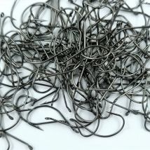 Angelhaken, leichter Schleim, dünne Haken, Stream-Angelhaken mit Widerhaken aus Kohlenstoffstahl, Lot 20-teilig im Angebot