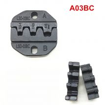 Crimping dies set A03BC for non insulated open plug type connector pin terminals 17-12AWG 0.5~6mm²