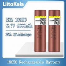 Hot LiitoKala nowe oryginalne 3.7v 18650 HG2 3000mAh akumulatory litowe ciągłe rozładowanie 30A dla elektronarzędzi dronów