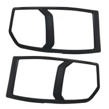 2pcs For Toyota Hiace 2016 ABS Chrome matte Black Headlight Cover Trim Head Lamps Shell Frame Decoration Car Accessories