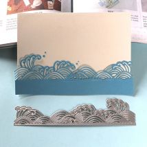 DUOFEN METALL SCHNEIDEN STIRBT Chinesische Neue Jahr lange lebensdauer meer welle präge schablone DIY Sammelalbum Papier Album papier handwerk