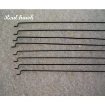 10pcs Z type D1.0/1.2/1.5mm push rod steel wire push pull rod pushrod for rc aircraft airplane pull push connecting rod