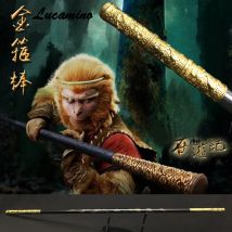Holz Affe König Mitarbeiter Kungfu Holz Wushu Sticks Affe Cudgels Carving drachen goldene Knüppel