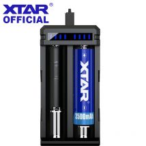 XTAR-cargador de batería recargable, dispositivo de carga rápida SC2 Max 3A, 18650, 18650, 18700, 20700, 21700, 22650, 25500, 26650