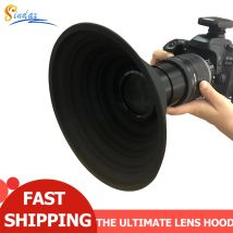 Die ultimative Gegenlichtblende für Nikon Canon Sony Kameraobjektiv 50–90 mm. Nehmen Sie reflektierungsfreie Fotos. Video-Silikon-Kamera-Gegenlichtblende