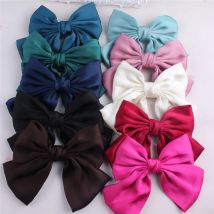 Mode Band Grips Große Große Schleife Haarnadel Für Frauen Mädchen Satin Trendy Damen Haar Clip Neue Nette Haarspange Haar Zubehör