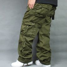 Flut Lose Plus Größe 44, Cargo Hosen Overalls Hip Hop männer Baumwolle Hosen Hiphop Männer Baggy