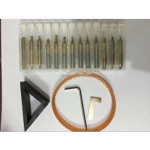 17 pcs/lot Full Set End Mill Milling Cutter For All Key Cutting Machine Cutters Bits Steel Drill