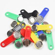 100 teile/los TM1990A-F5 DS1990A-F5 Mit Eisen Ring TM ibutton karte Für Magnetische Sonde