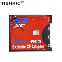 TISHRIC WiFi Adattatore per scheda SD a CF MMC SDHC SDXC a Flash compatto standard Convertitore di schede tipo I Lettore di schede UDMA per fotocamera