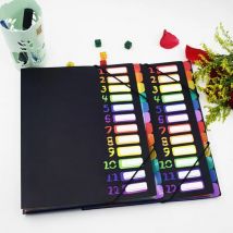 Neuer 12-in-Dateiordner mit mehreren Seiten, A4, PP-Halter, Aufbewahrungstasche, Kunststoff-Budgetordner für Dokumente, Schreibtisch, Schreibwaren, Ablageprodukte