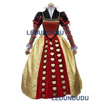 Alice Cosplay Kostüm die rote Königin Cosplay Kleid Halloween Karneval Party Phantasie Anzug Kleidung