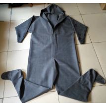 1 mm schwarzer Gummi-Wathose mit Reißverschluss zum Angeln, mit Tauchsocken, atmungsaktiv,