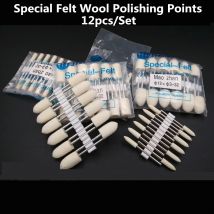 3 mm Schaft-Set, Wollfilz-Polierspitze, montierte Spitze zum Polieren von Schimmelspitzen, Dremel-Drehwerkzeug