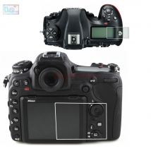 Proteggi schermo LCD principale autoadesivo in vetro temperato/pellicola + copertura protettiva per schermo con informazioni sulla spalla superiore per fotocamera Nikon D850