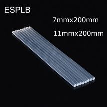 Esplb 7mm x 200mm/11mm x 200mm klarer transparenter Klebe stift Handwerk Handre parat ur werkzeug Heiß schmelz klebs tifte für Klebe pistole DIY Kunst legierung