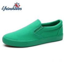 Fuqiao neue Leinwand Fahr schuhe Männer grün schwarz gelb weiß vulkan isiert faul Leinwand Schuhe Herren Designer Turnschuhe Mode Männer