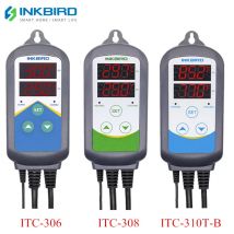 INKBIRD Riscaldamento Raffreddamento Regolatore di temperatura precablato 3 tipi Regolatore di temperatura UE di ITC-306, ITC-308, ITC-310T-B