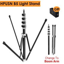 HPUSN B5 Faltbare 210cm Licht Stehen 6,9 ft Metall Tragbare Faltbare Stativ 5 abschnitt Boom Arm für Studio Flash licht Last 3KG