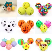 1 stücke Durchmesser 6 cm Quietschende Haustier Hund Ball Spielzeug für Kleine Hunde Gummi Kauen Welpen Spielzeug Hund Zeug Hunde spielzeug Haustiere brinquedo cachorro