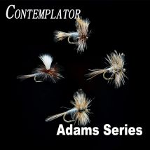 CONTEMPLATOR 4 Stile 14 # 16 #   Adam Series fliegt 5 Stück/Box Quintessential Dry Fly Adam Parachute Wulff unwidebare Fliegenfischenköder