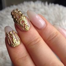 HEIßER 10 stücke gold & silber 3D legierung Nail art Dekoration 3d Metall Nagel Schmuck Nagel Schönheit Zubehör Japanischen retro Maniküre Charms