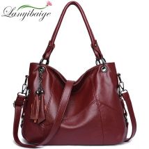 Frauen Leder Handtaschen Designer Quaste Umhängetaschen Für Frauen Luxus Marke Schulter Taschen Sac EIN Haupt Weibliche Messenger Tasche Neue