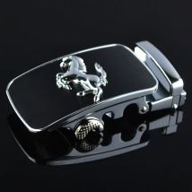3,5 cm Breite Gürtelschnallen Für Männer Silber Gold Pferd Tier Männer Designer Automatische Gürtelschnalle Köpfe Luxus Marke LY87879