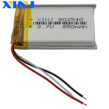 ξJ z.SHTV 850mAh 802540   3-Draht-Thermistor-Polymer-LiPo-Li-Lithium-Akku für Bluetooth-Telefon, Digitalkamera, Fahrrekorder