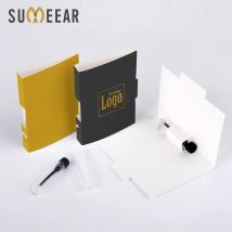 100 Teile/los 1ml Tragbare Nachfüllbar Parfüm Flasche mit Papier Karte Dropper Flasche Probe Duft Test Flaschen EXTRA ZAHLEN FÜR LOGO
