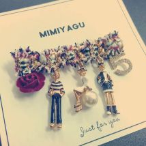 Designer-Stil, Kristall, 5, Kamelienblume, Perlenbroschen, Anstecknadeln, Schmuck für Frauen