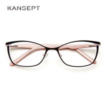 Metall Brille Rahmen Frauen Marke Designer Weibliche Vintage Cat Eye Brillen Rosa Volle Myopie Optische Rahmen Auge