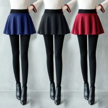 COLDKER Damen Blase Rock Hosen Gefälschte Zwei Stück Tattoo Hosen Winter Hosen leggings