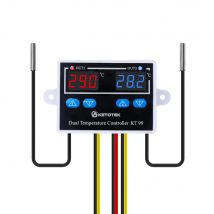 Termostato Digital Dual KT99, controlador de temperatura de refrigeración y calefacción, 12V, 24V, 110-220V, 10A, salida directa para incubadora